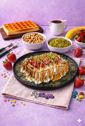 Karamel rüyası waffle