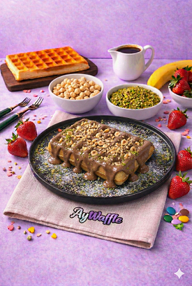 Sütlü çikolatalı waffle