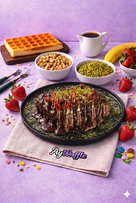 Çikolata aşkı waffle